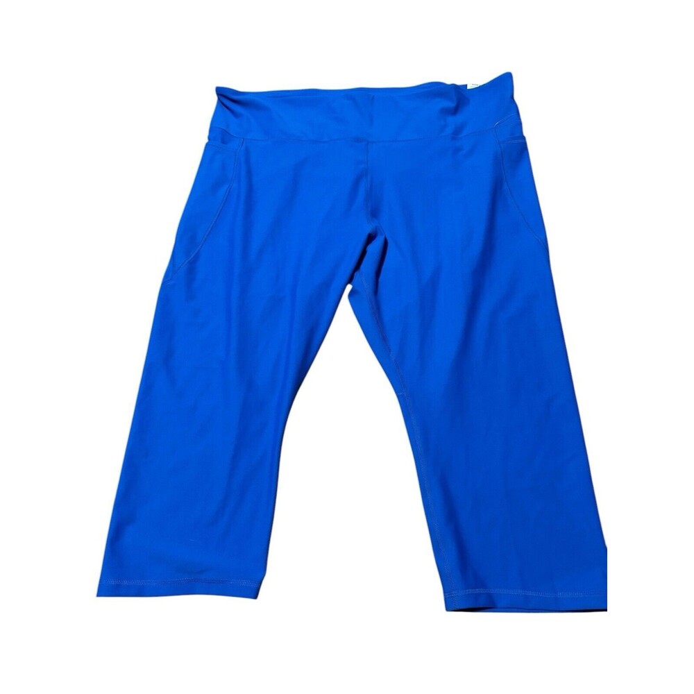 Old Navy Women's Active Crop High Rise Go-Dry Leggings Size 4x NWT Blue